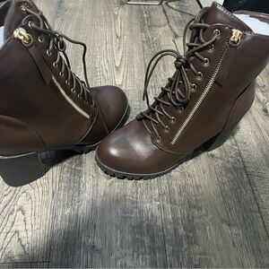 TOP MODA highly fashioned Lace-Up Ankle Boots